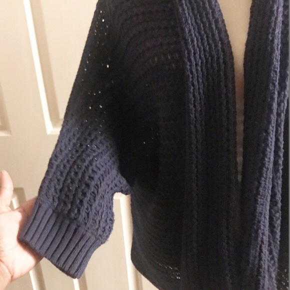 Soft Surroundings Navy Blue Duster Cardigan 2X - Picture 5 of 7